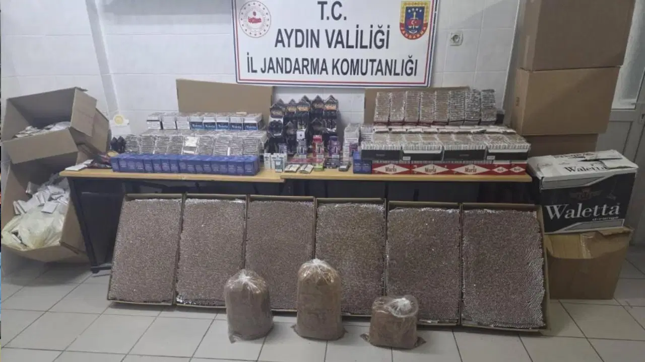 Didim’de 1,4 milyon değerinde kaçak sigara ele geçirildi