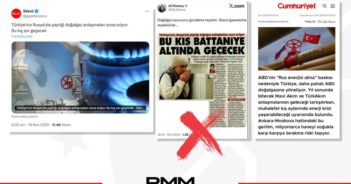 “Rus gazı kesiliyor, enerji krizi lapıda” iddialarına yalanlama