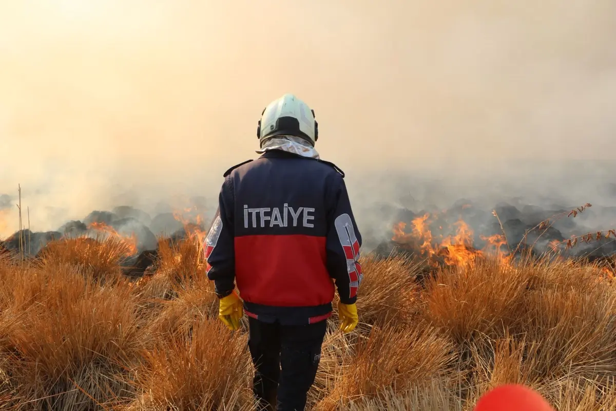 Yüksekova’da Nehil Sazlığı’nda Yangın