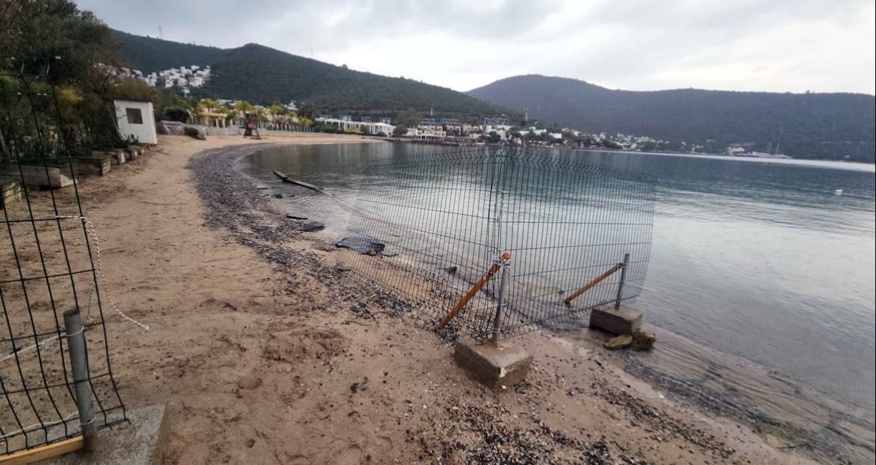 Bakanın oteli halk plajını kapattı Bodrum ayaklandı